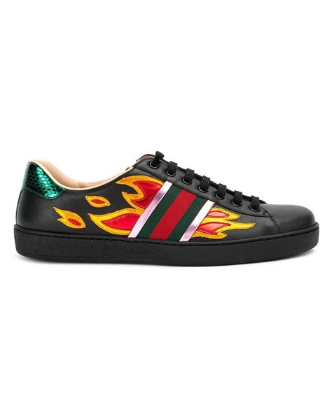 gucci ace sneakers flame|Gucci ace sneakers on sale.